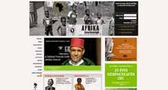 Desktop Screenshot of afrikatanulmanyok.hu